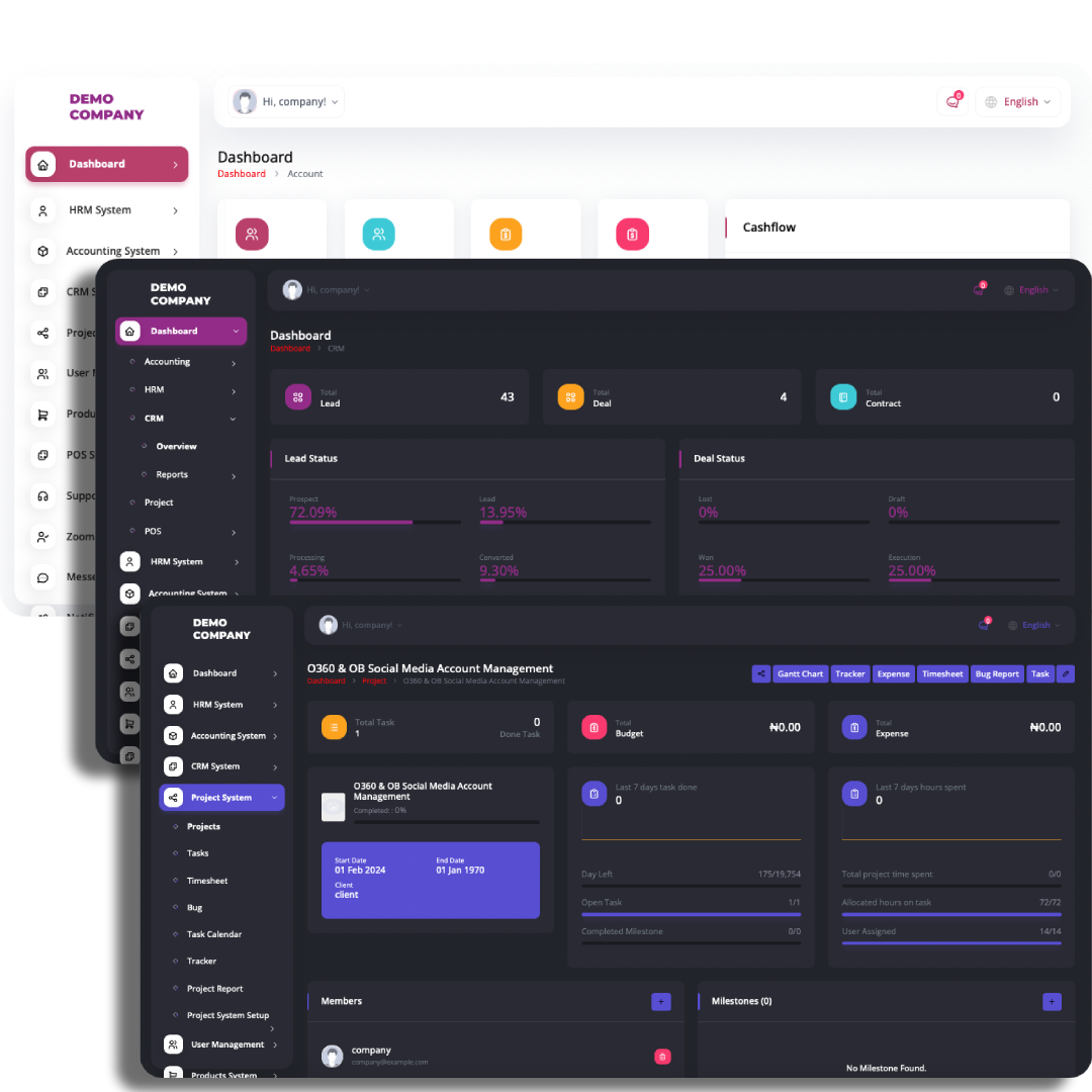 VCorp24 Dashboard